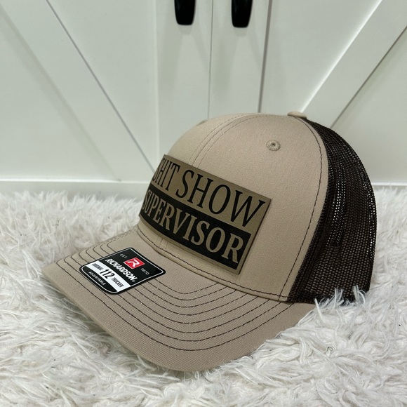Sh*t show supervisor. Trucker Richardson 112 hat. - Picture 1 of 2